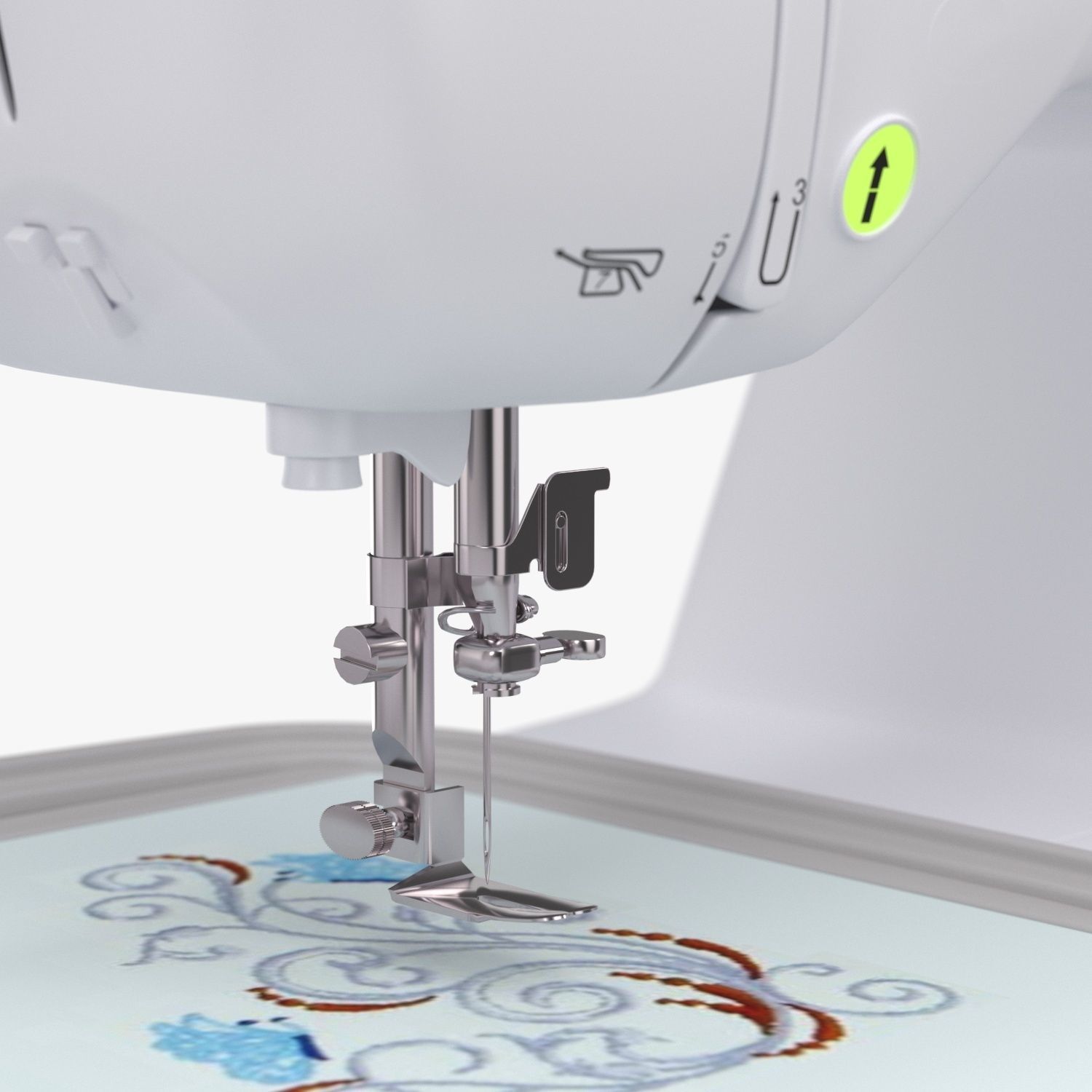 Brother PE800 Embroidery Machine 3D model_3