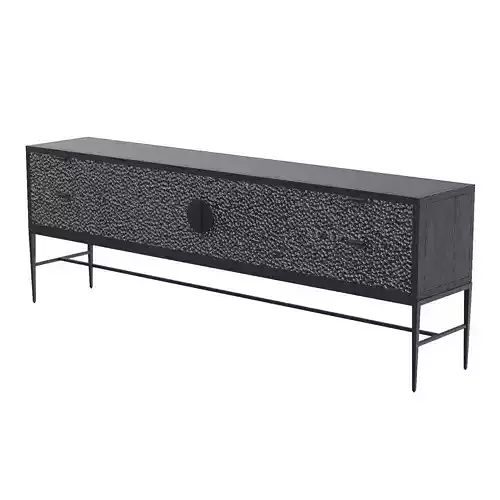 Black Oak Seeded Sideboard Credenza