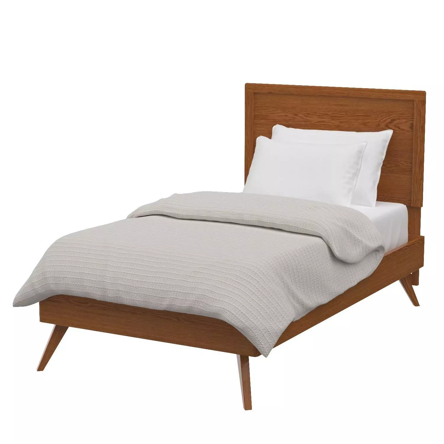 Baxton Studio Jiro MidCentury Modern Walnut Brown Finished Wood 3D model