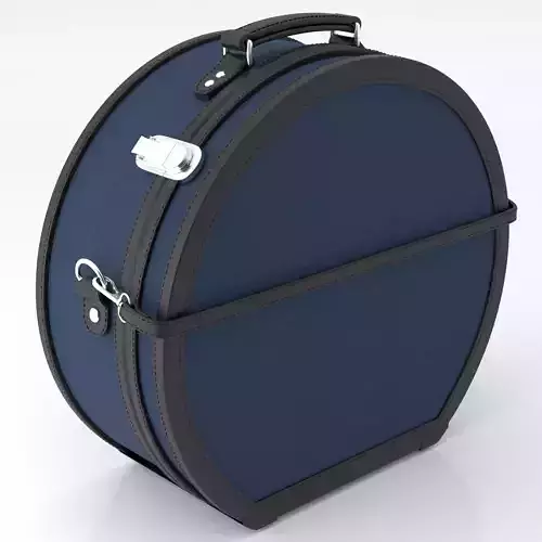 Editor Navy HatBox Large Fabric Blue