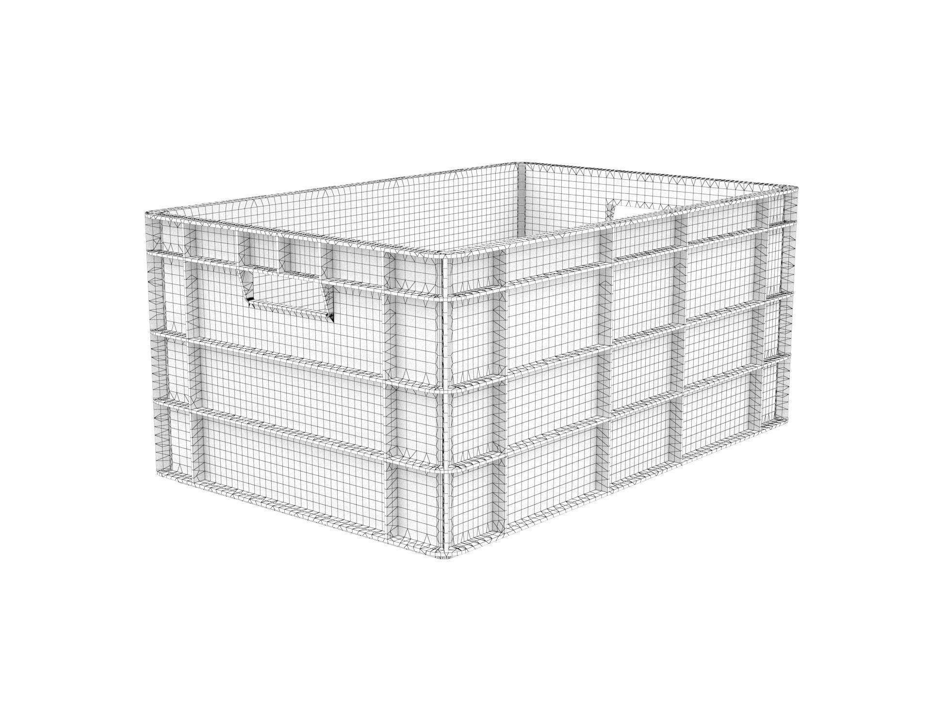 Plastic crate 45 3D model_1