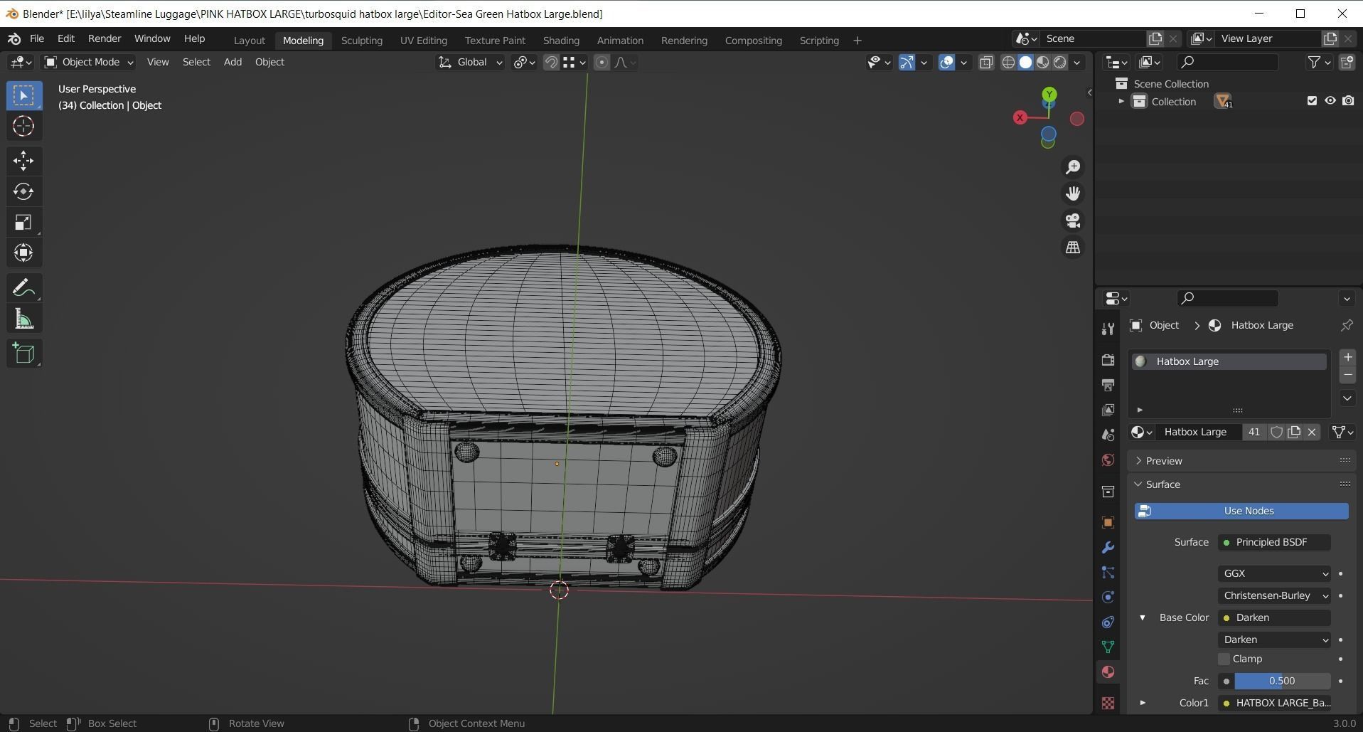 Editor-Sea Green Hatbox Large 3D model_10