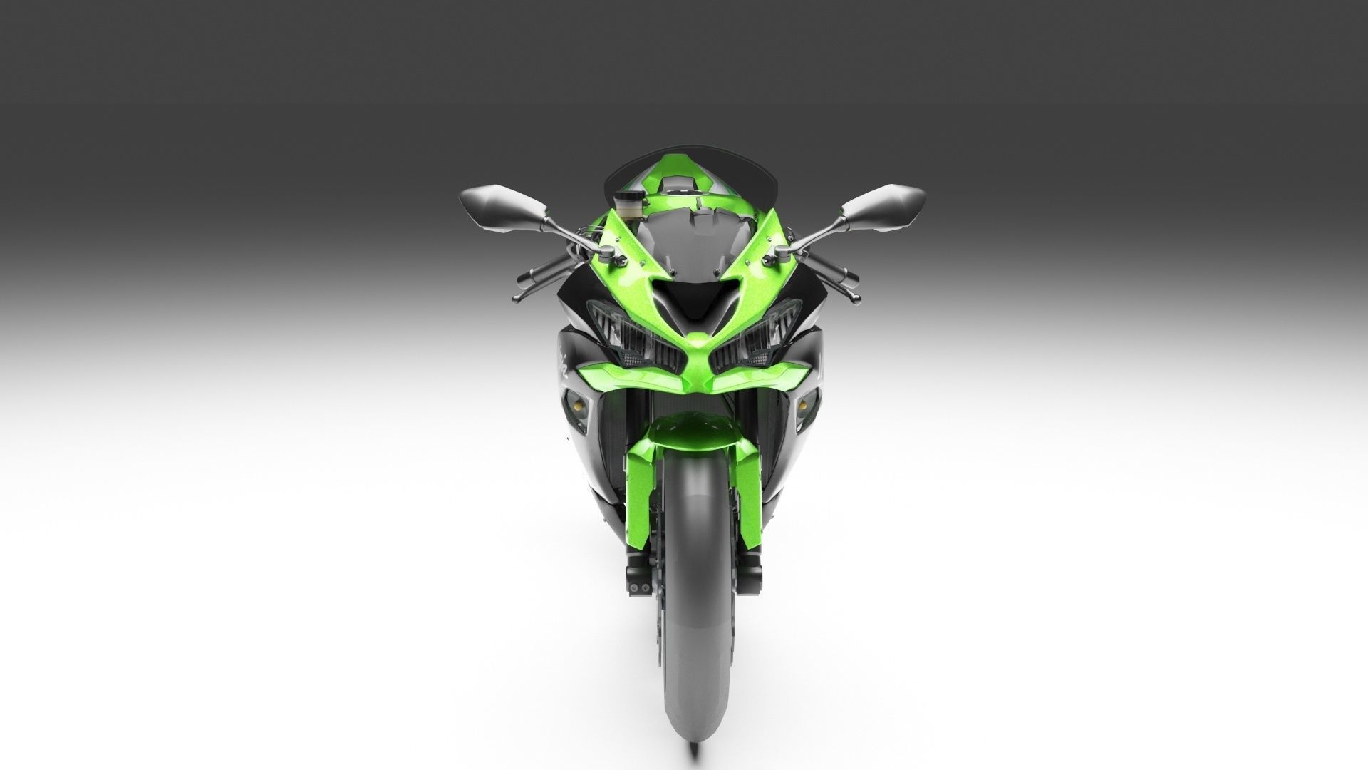 Kawaski Ninja ZX-6R 2019 3D model_7