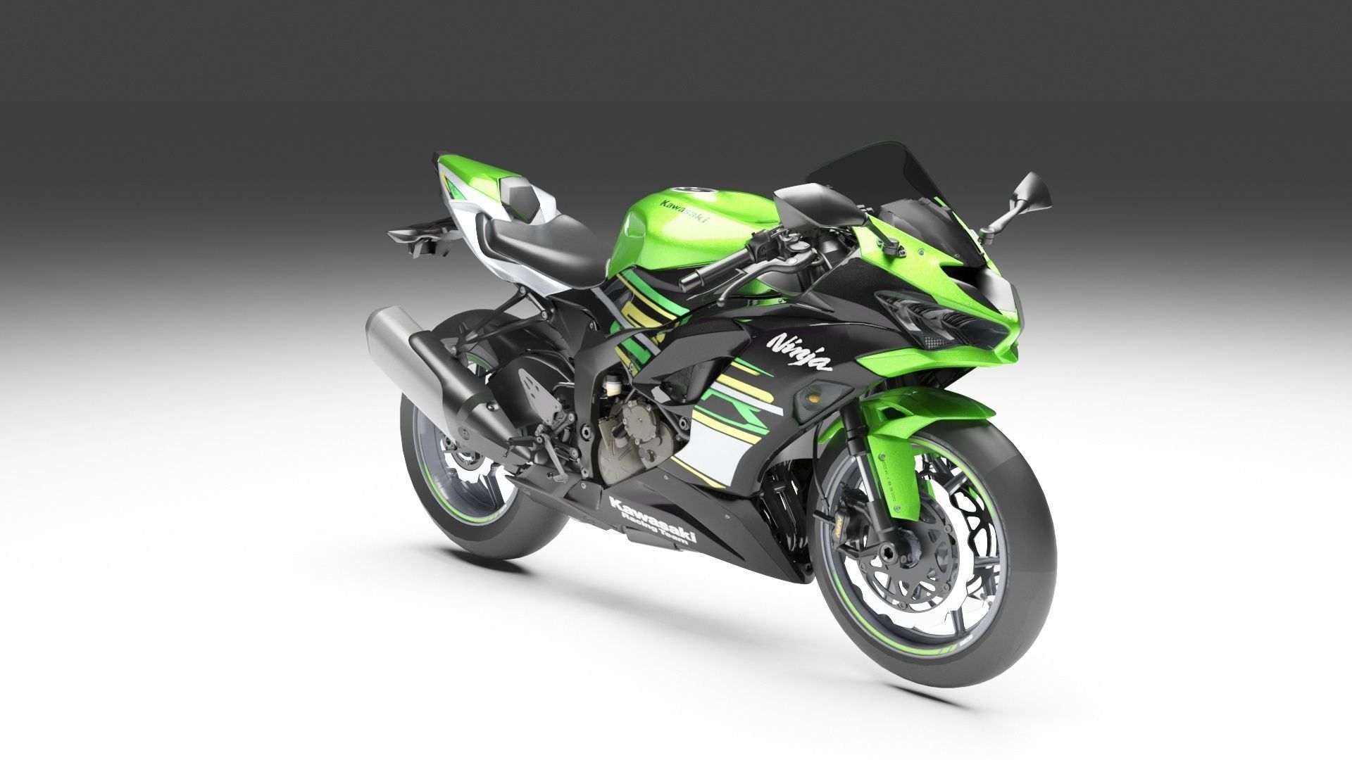 Kawaski Ninja ZX-6R 2019 3D model_6