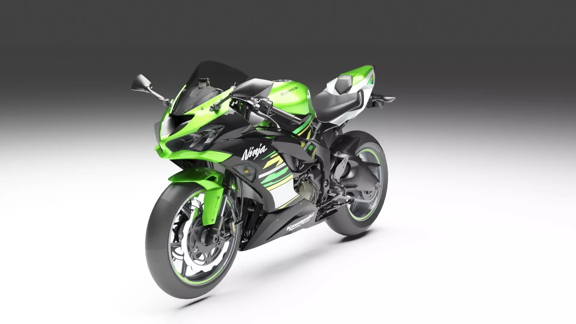 Kawaski Ninja ZX-6R 2019 3D model_0