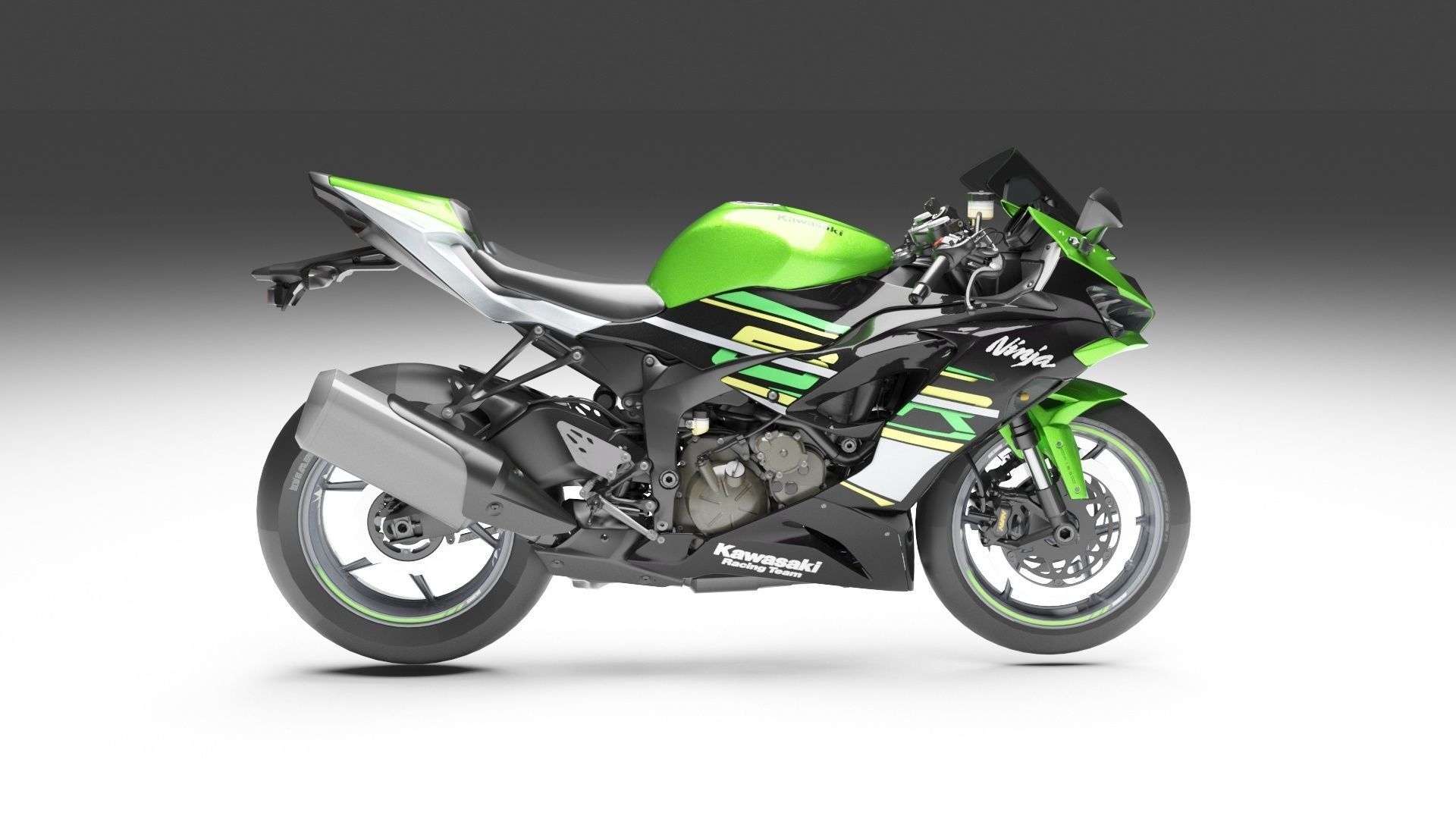 Kawaski Ninja ZX-6R 2019 3D model_5
