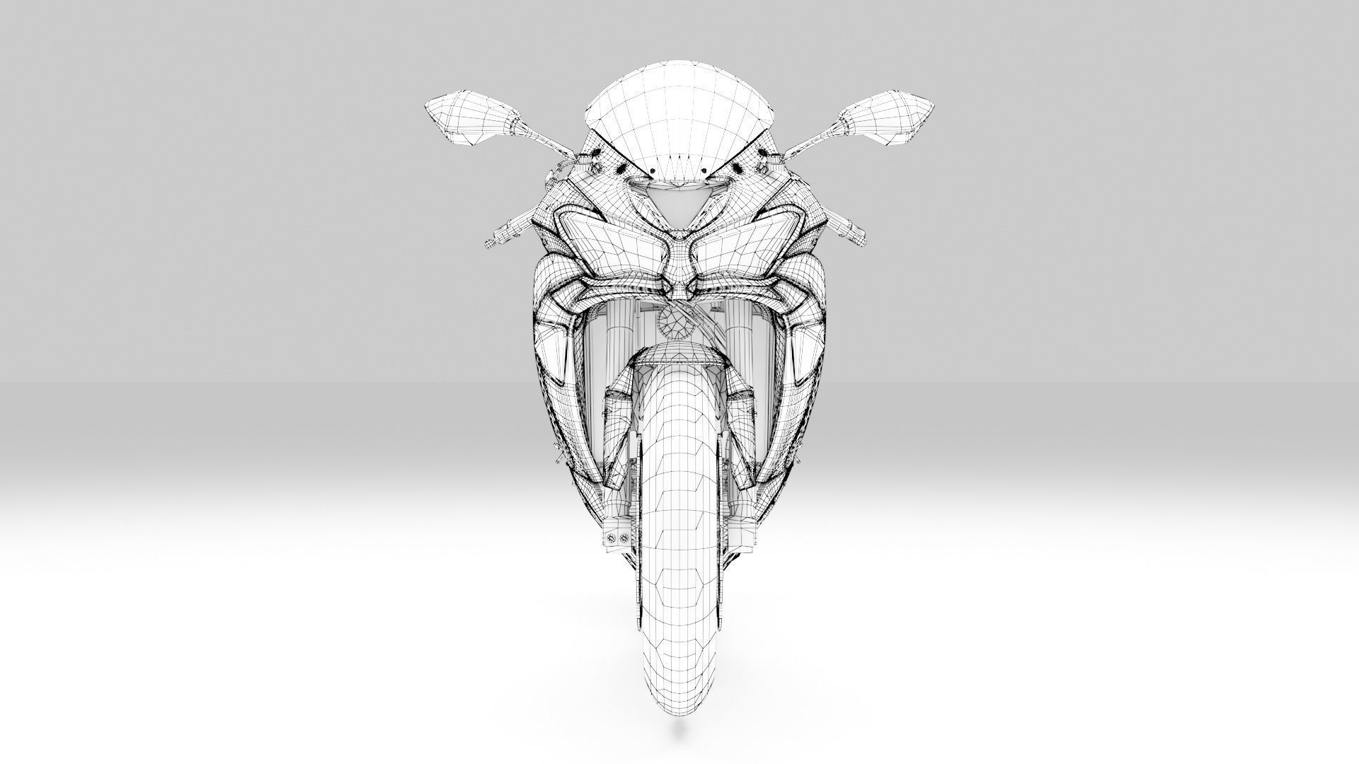 Kawaski Ninja ZX-6R 2019 3D model_8
