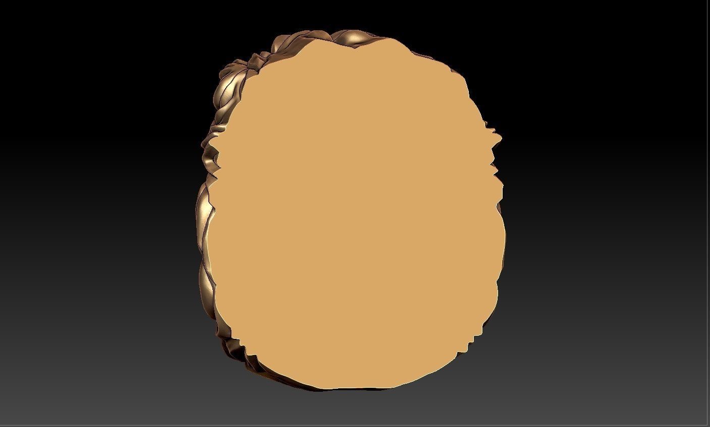 LION FACE PENDENT 3D print model_8