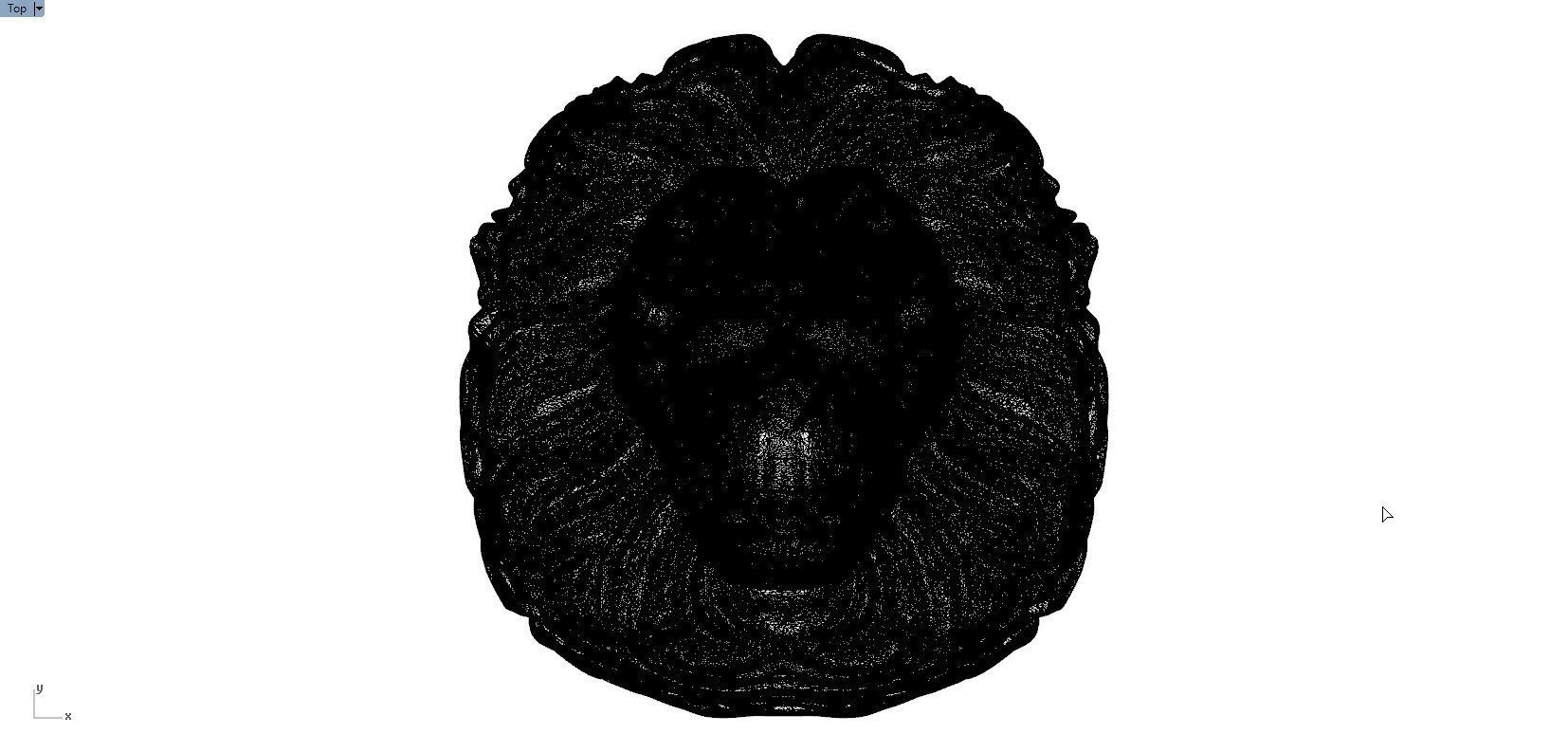 LION FACE PENDENT 3D print model_10