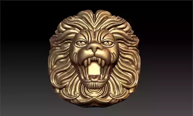 LION FACE PENDENT