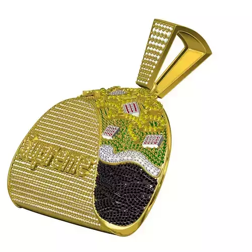 Unique Taco Diamond Hip Hop Pendant