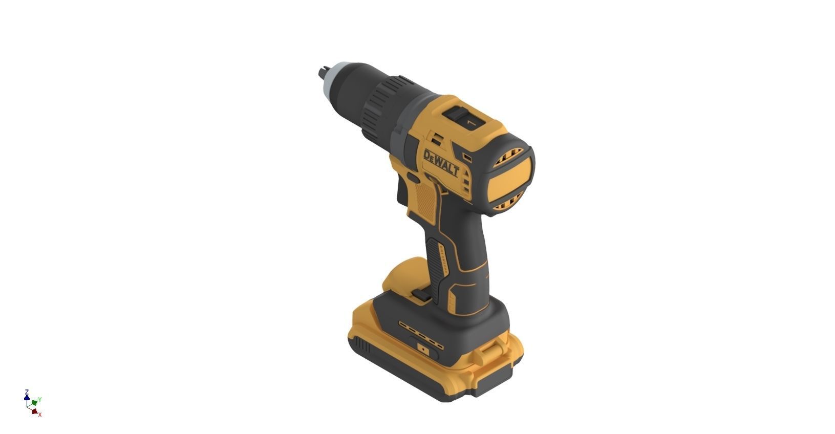Cordless Drill DeWalt DCD791 3D model_3
