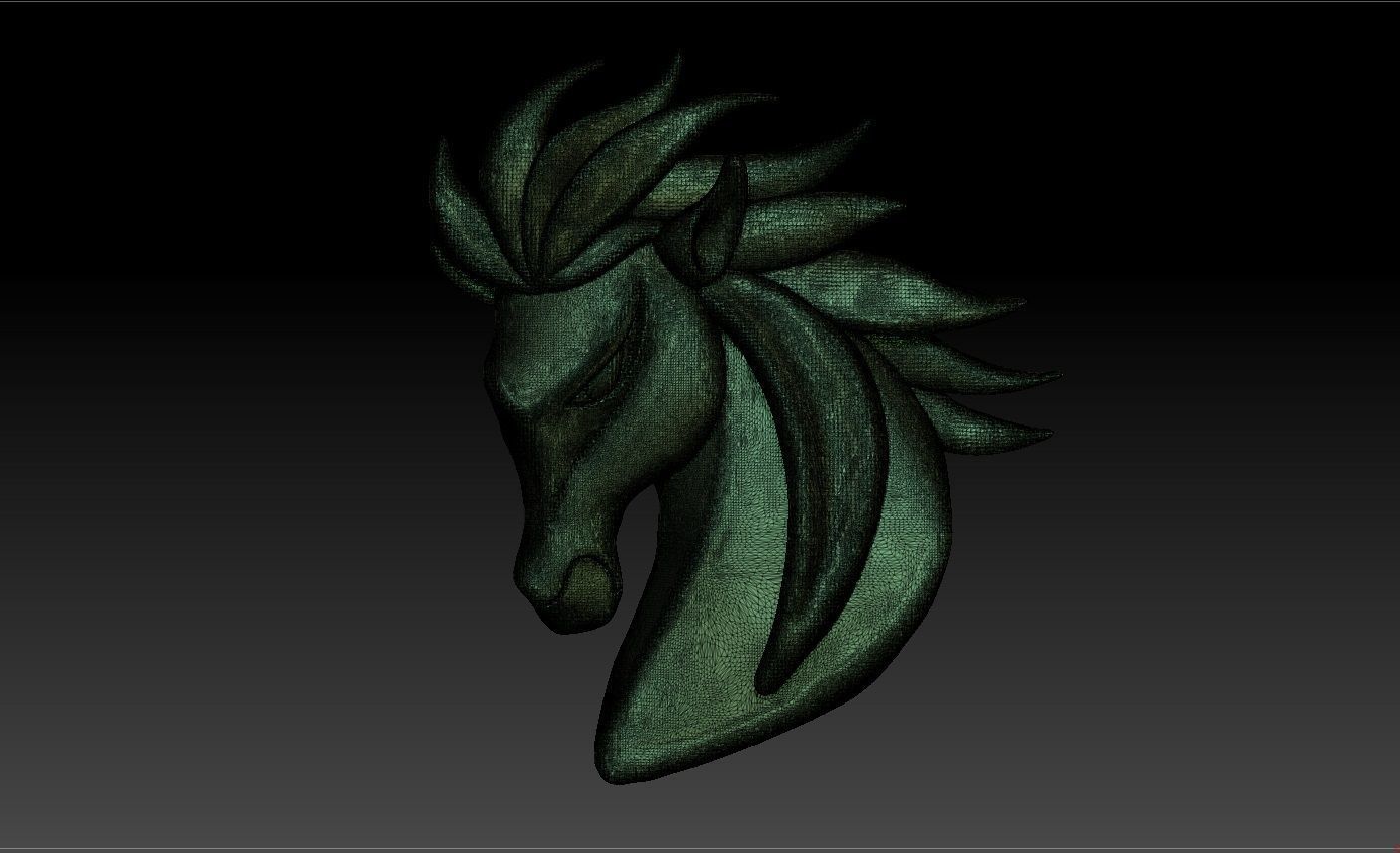 HORSE PENDENT 3D print model_7