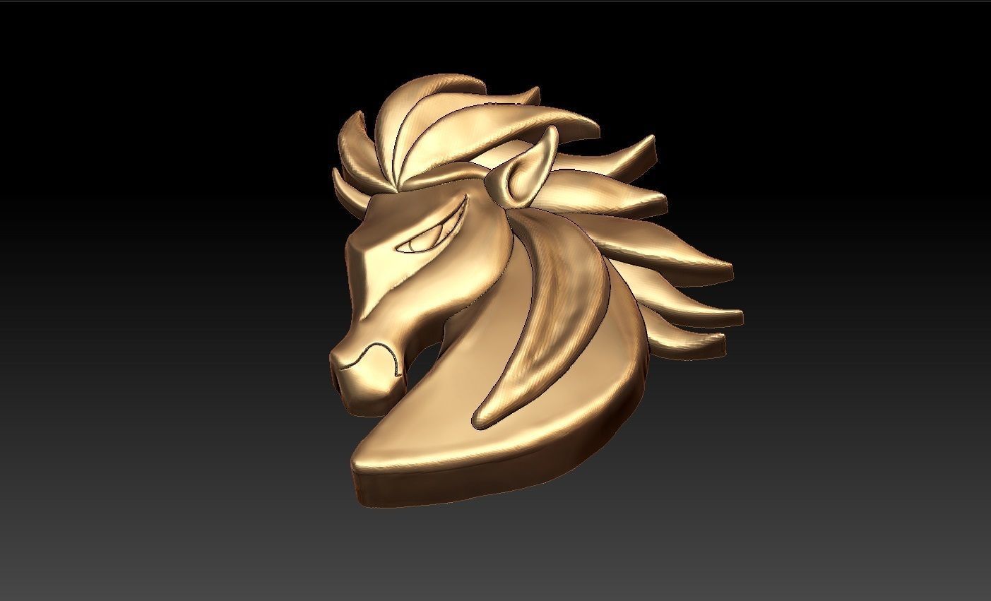 HORSE PENDENT 3D print model_6