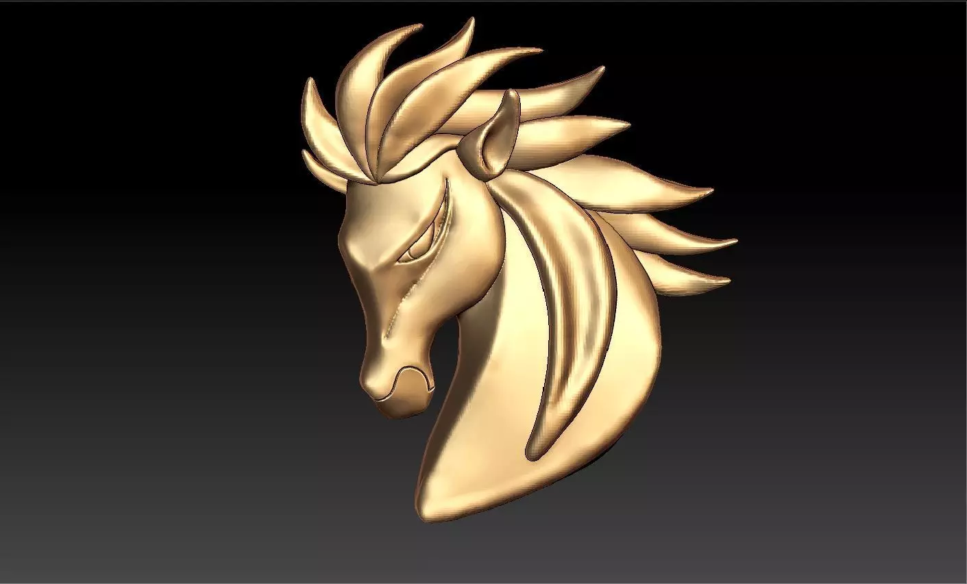 HORSE PENDENT 3D print model_0