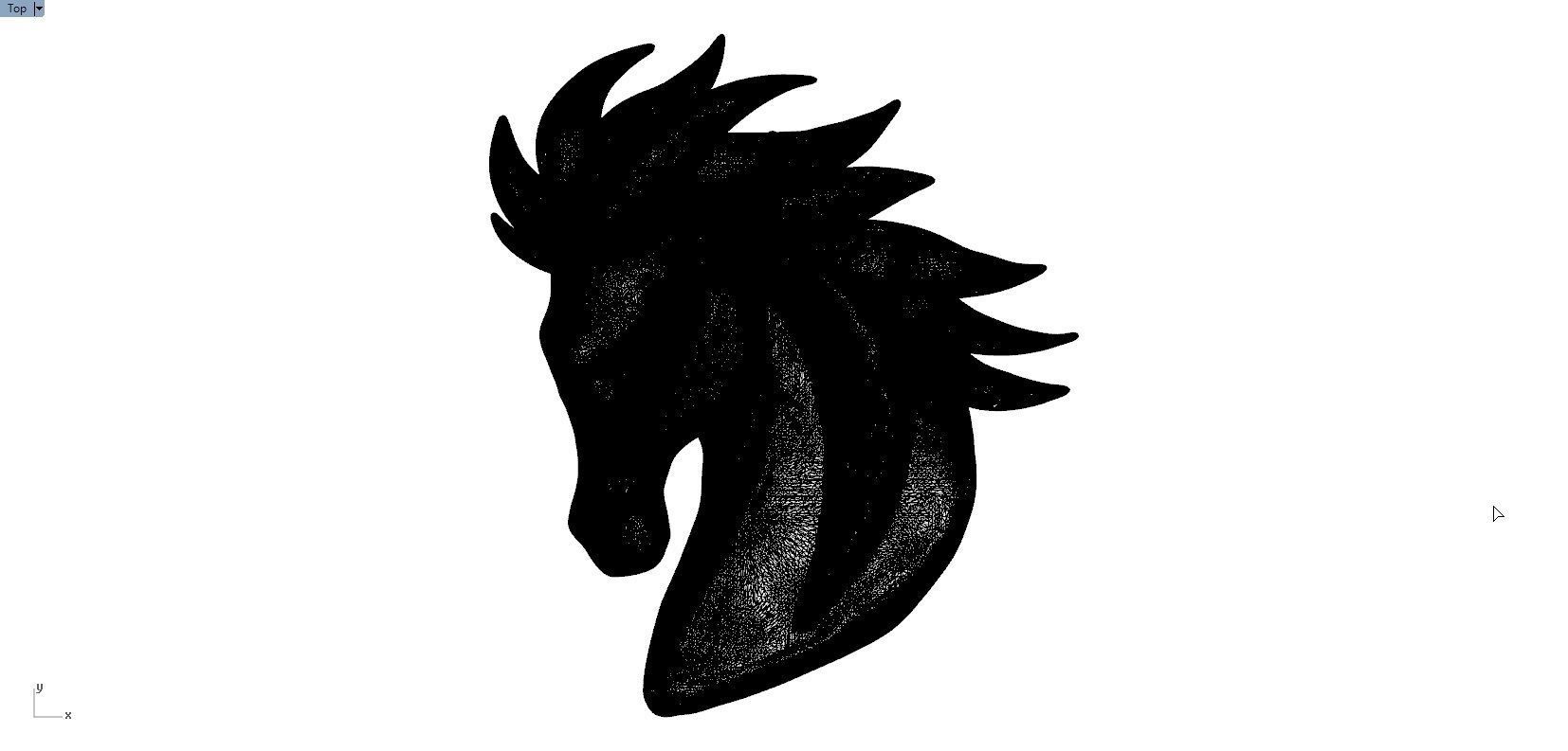 HORSE PENDENT 3D print model_10