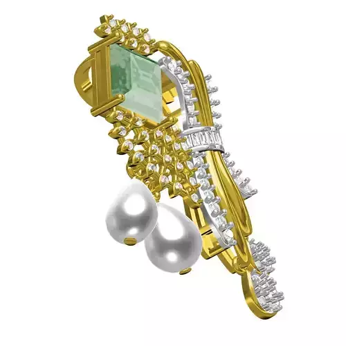 Antique Art Deco Pearl Drop Pendant