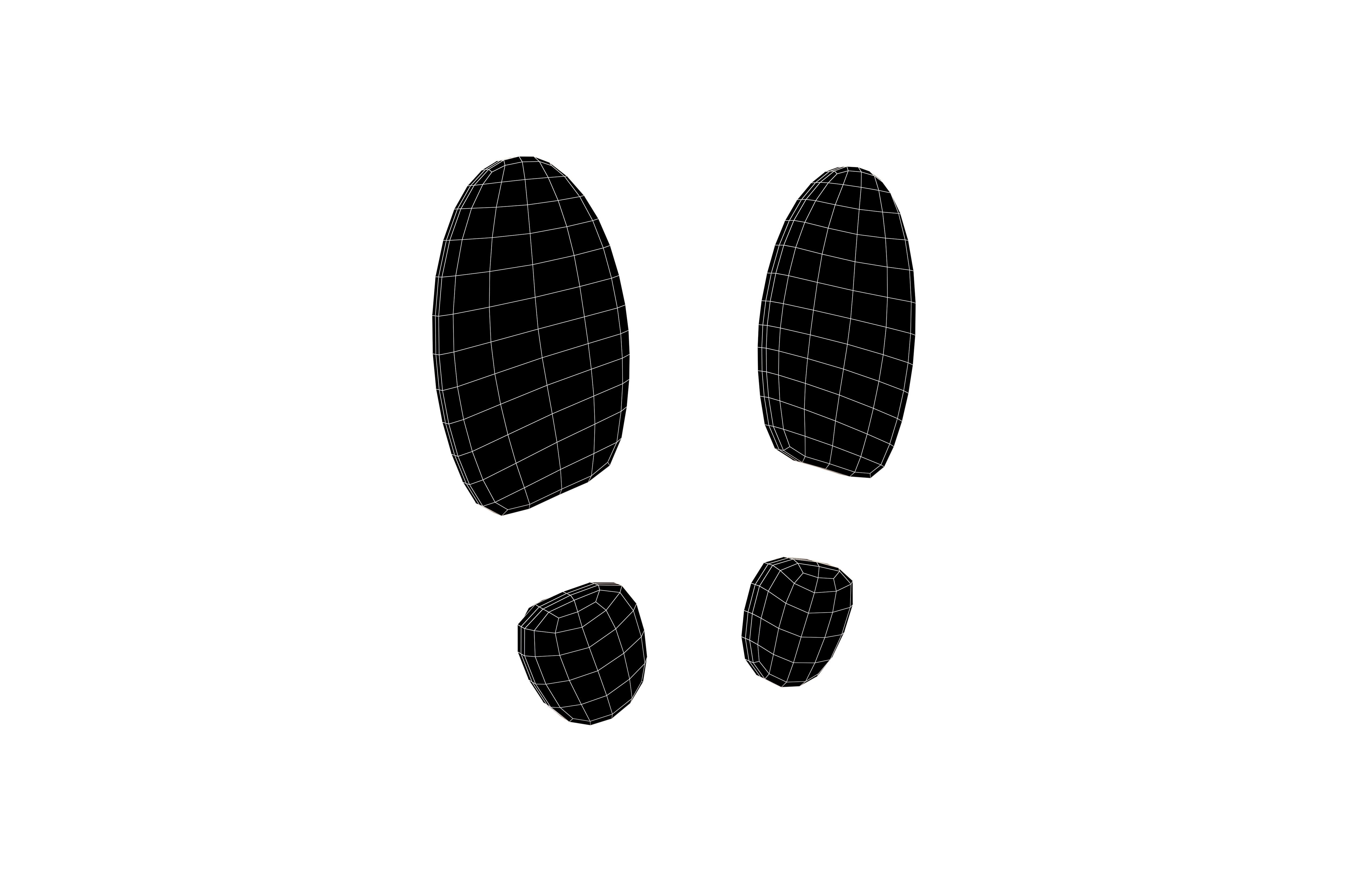 Shoe Print Symbol v1 003 Low-poly 3D model_6