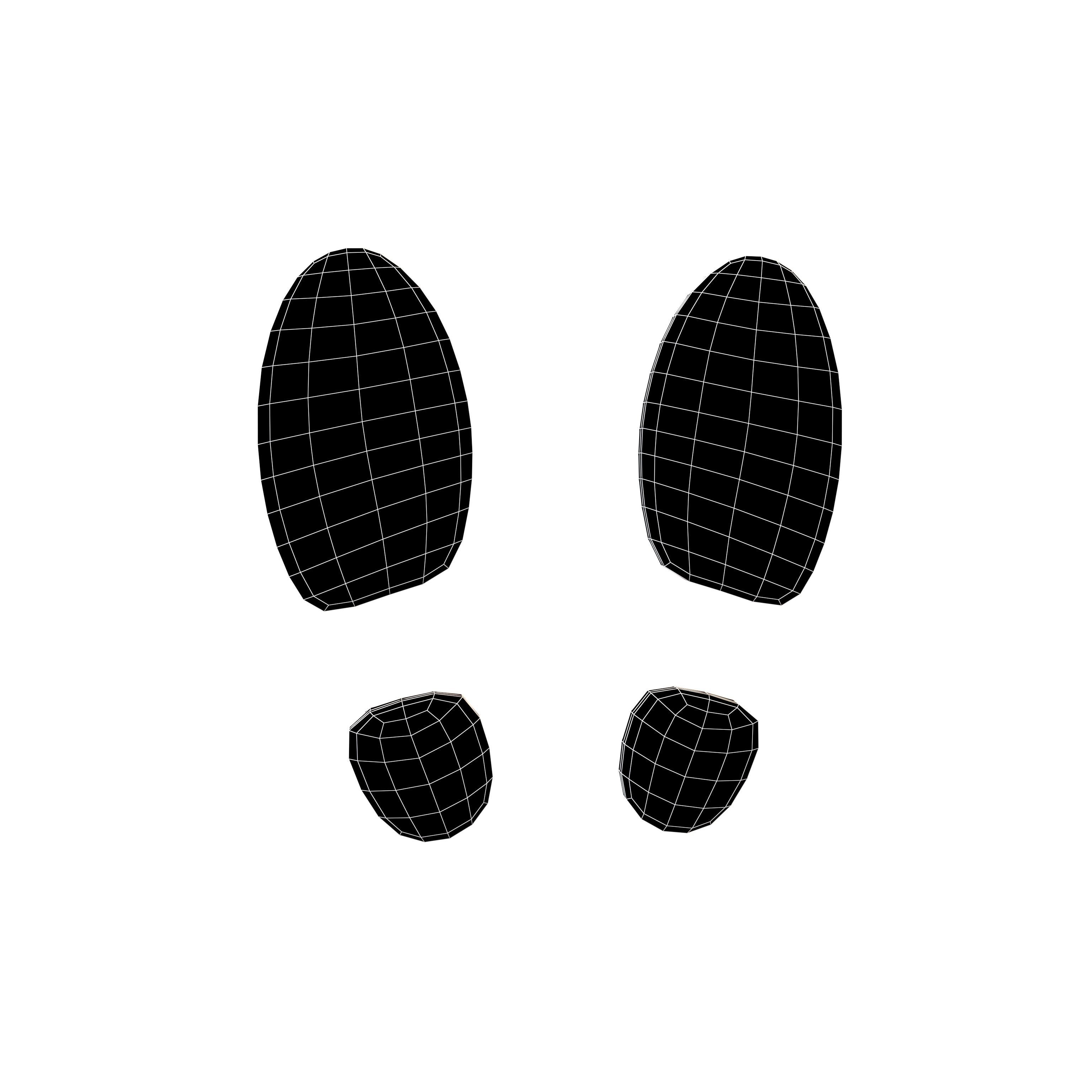 Shoe Print Symbol v1 003 Low-poly 3D model_4