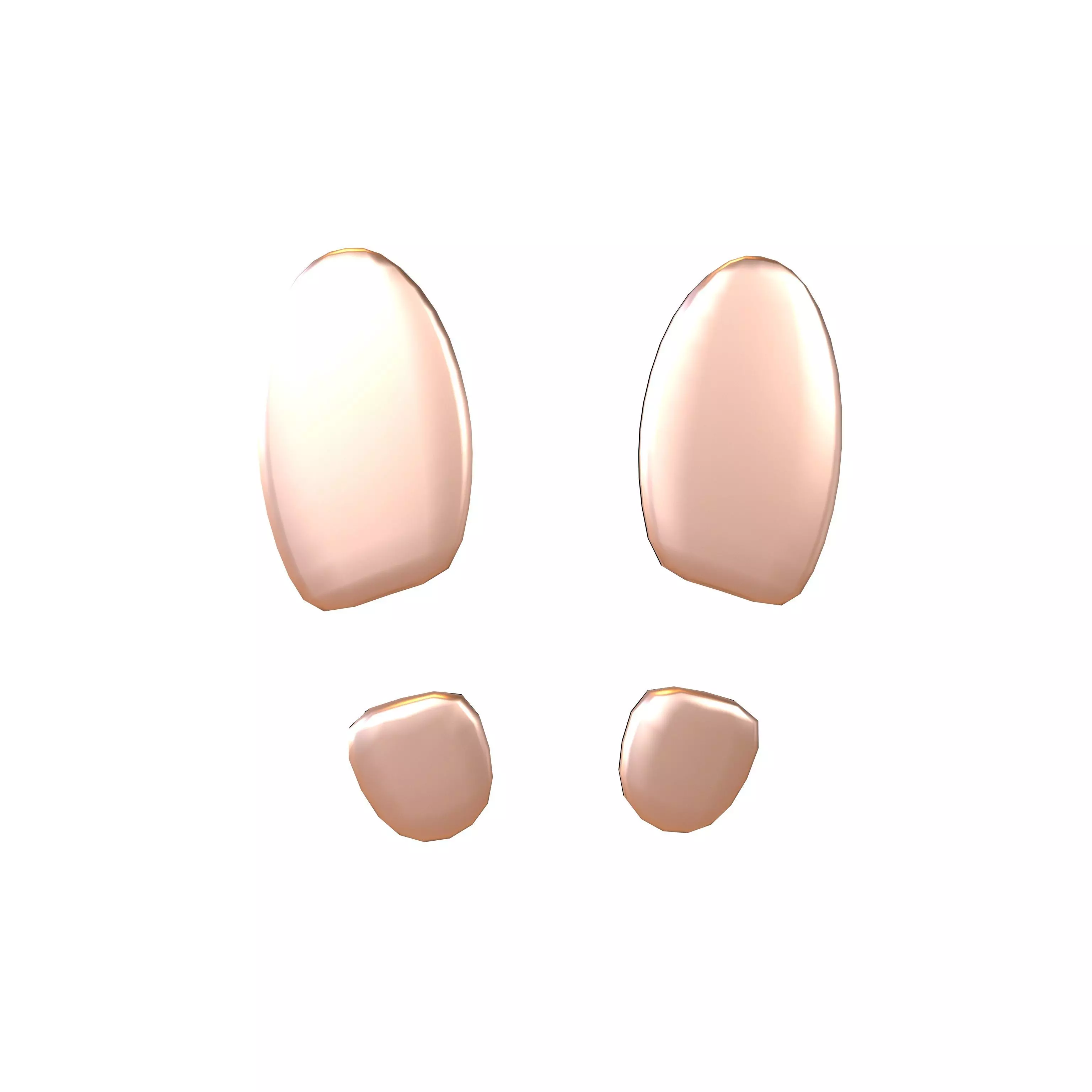 Shoe Print Symbol v1 006 Low-poly 3D model