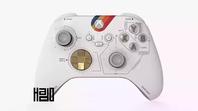 Xbox Controller Starfield Low-poly 3D model