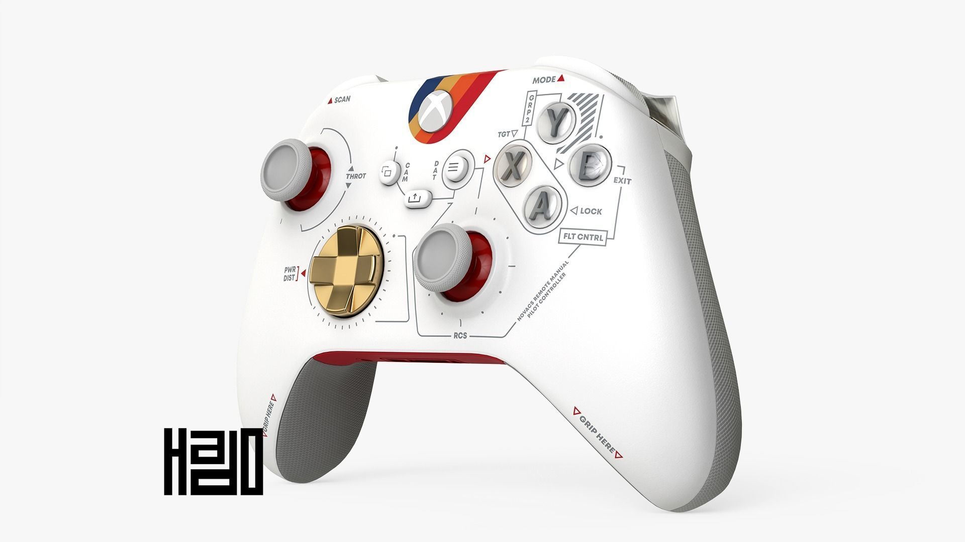 Xbox Controller Starfield Low-poly 3D model_3