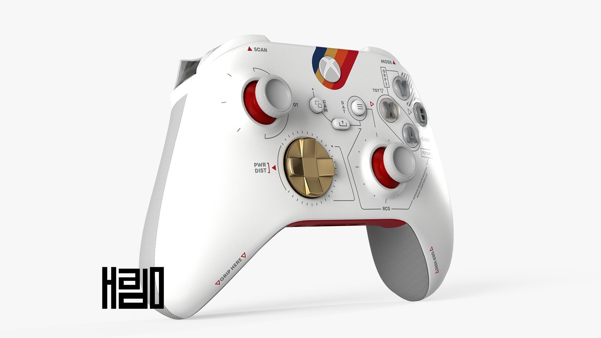 Xbox Controller Starfield Low-poly 3D model_4