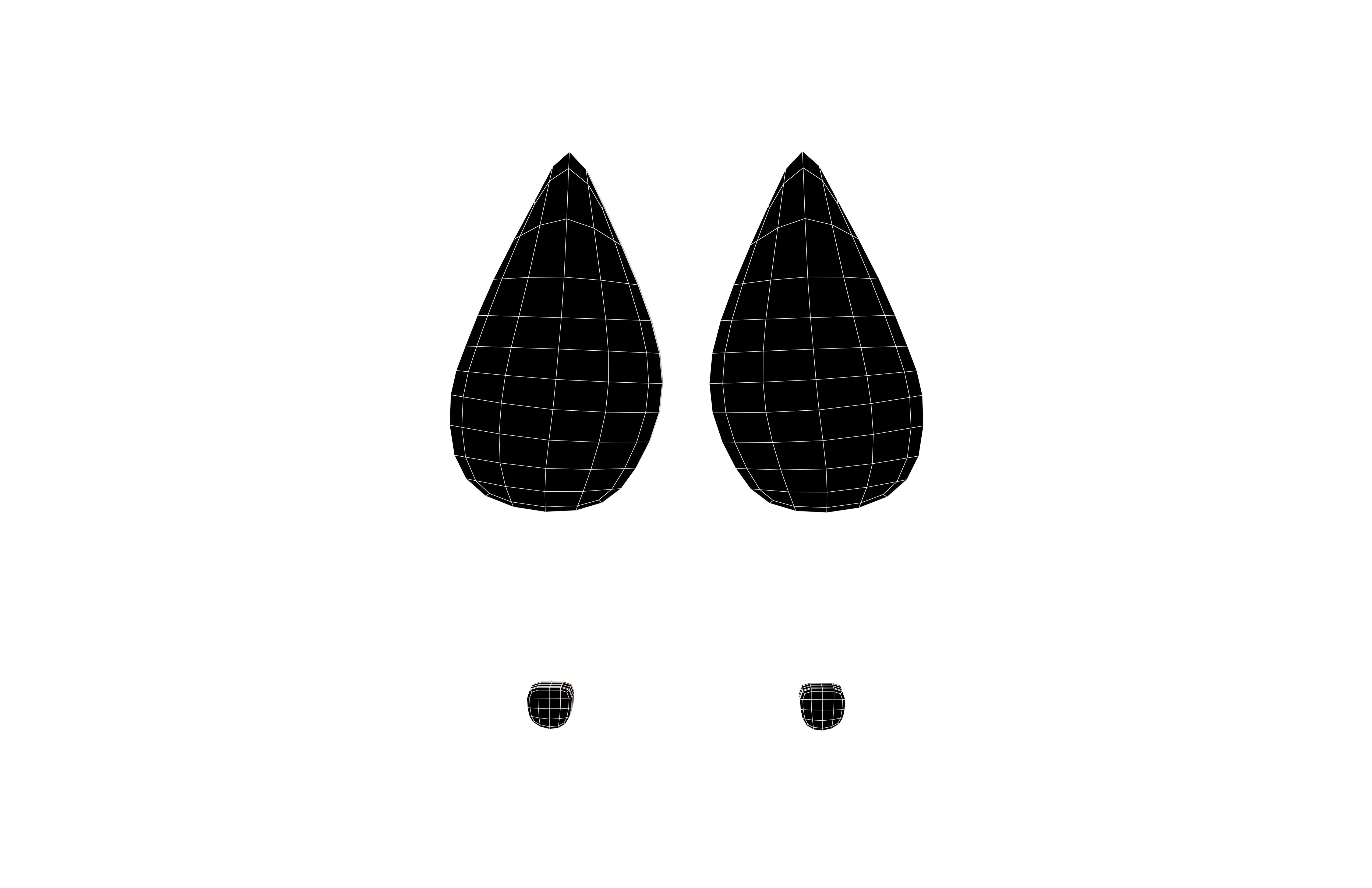 High Heel Shoe Print Symbol V1 006 Low-poly 3D model_6