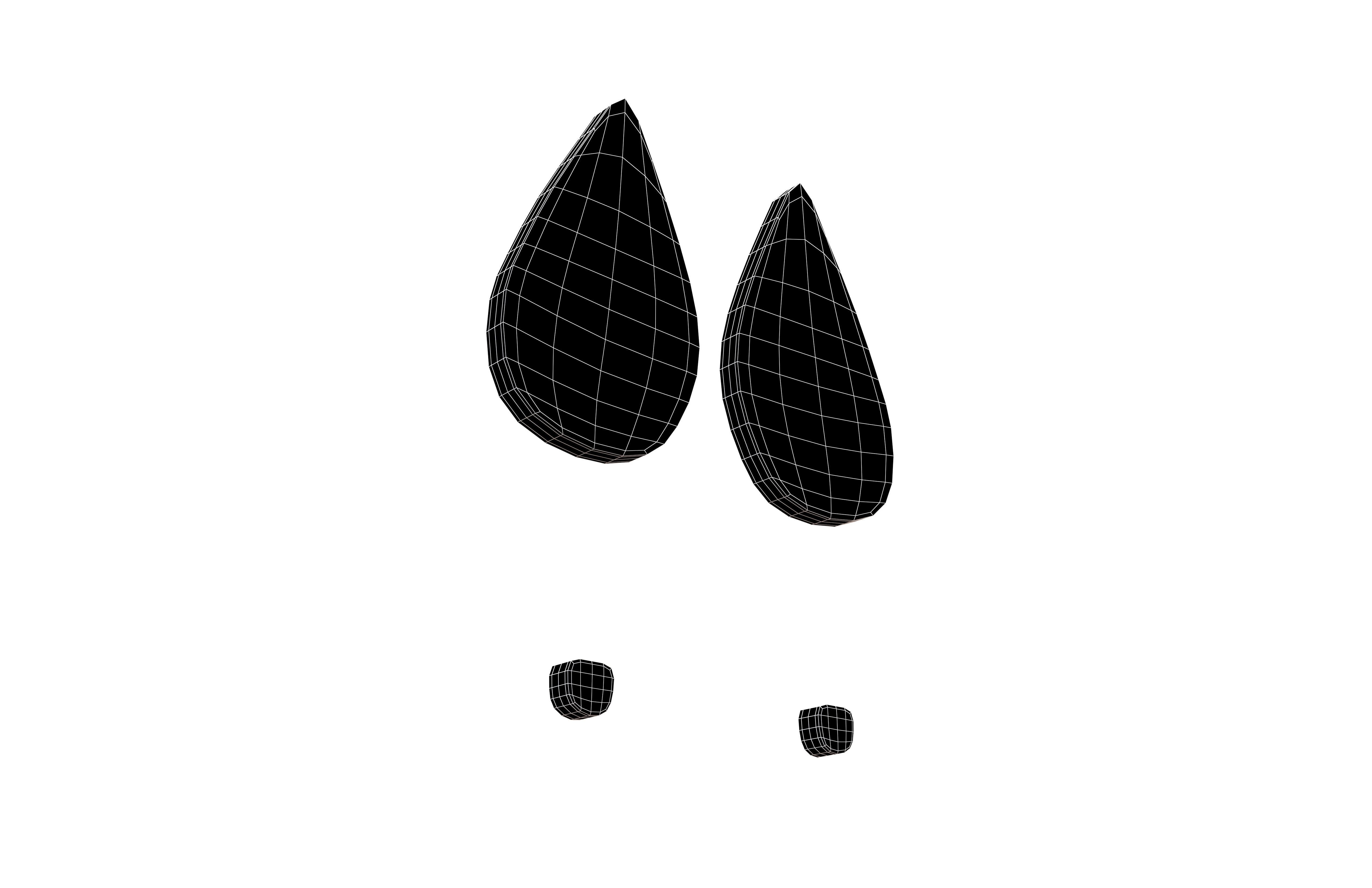 High Heel Shoe Print Symbol V1 006 Low-poly 3D model_5