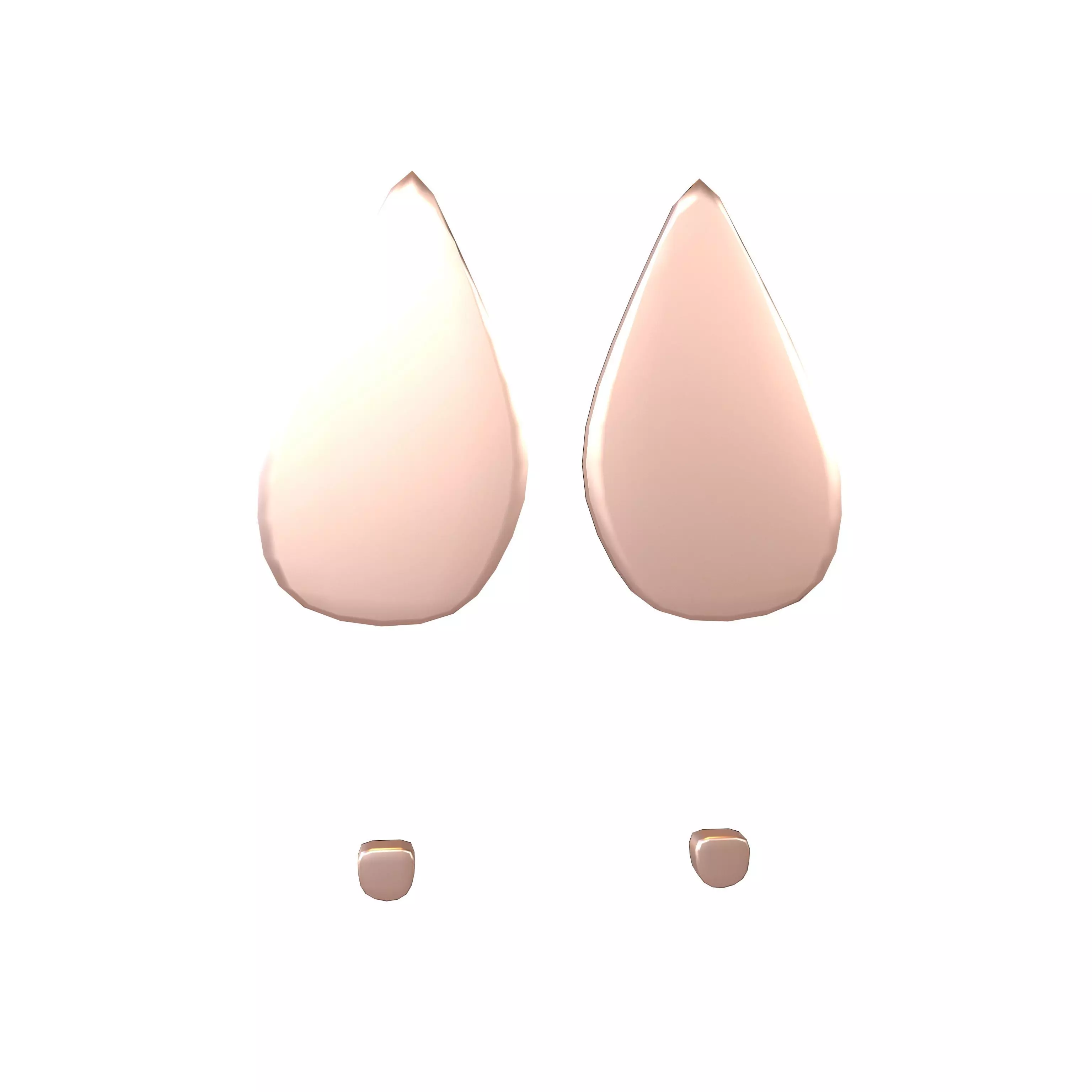 High Heel Shoe Print Symbol V1 006 Low-poly 3D model_0