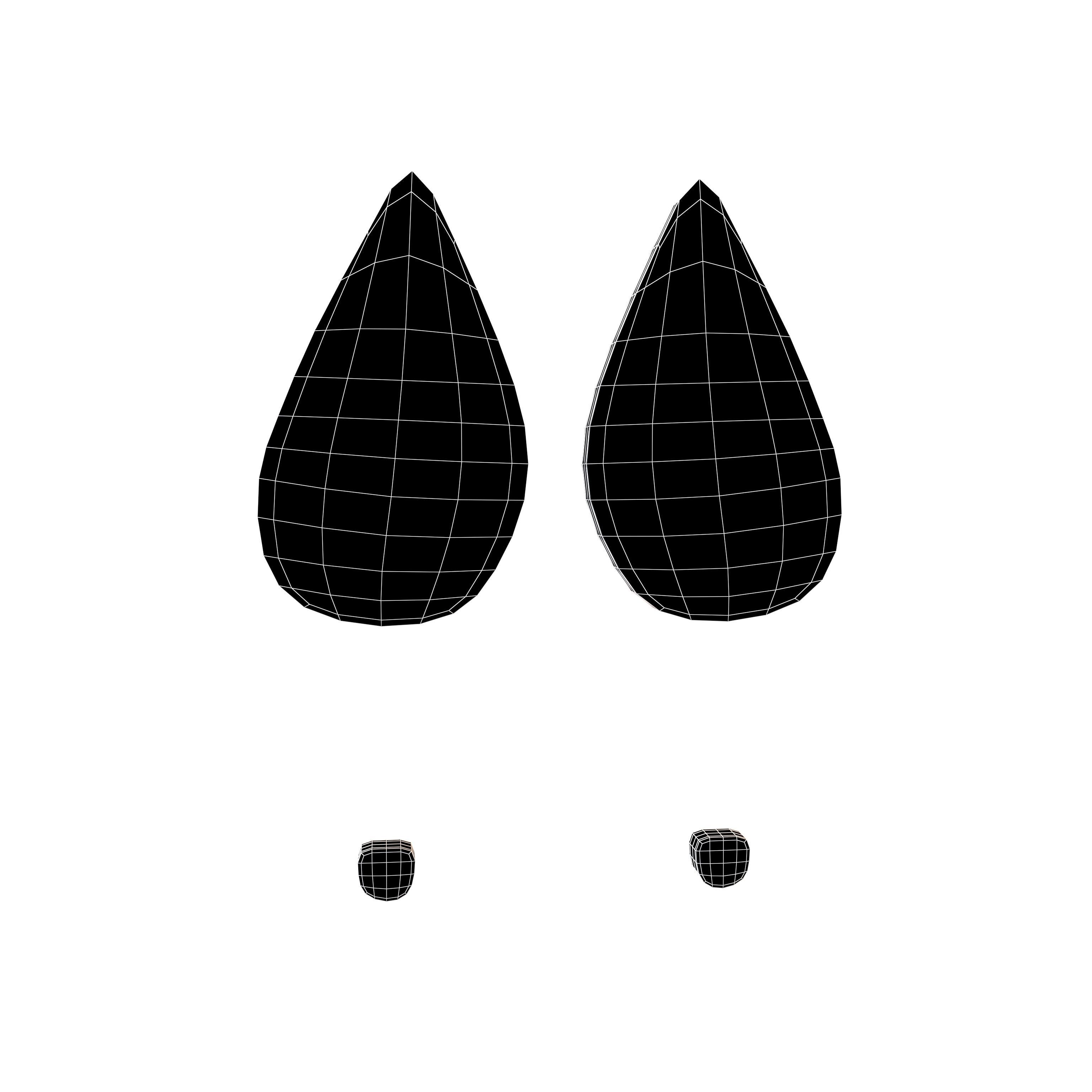 High Heel Shoe Print Symbol V1 006 Low-poly 3D model_4