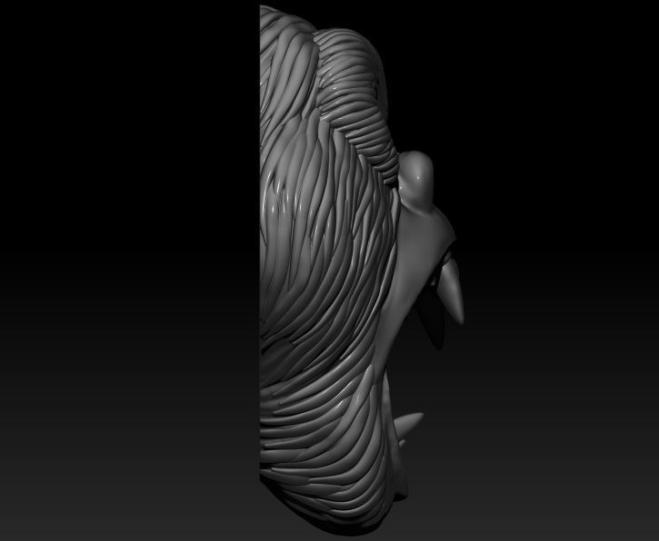 Gorilla Pendant 3D print model_3