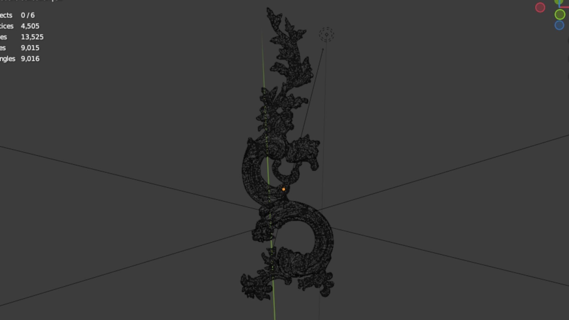 Classic decor ornament 291 3D model_5