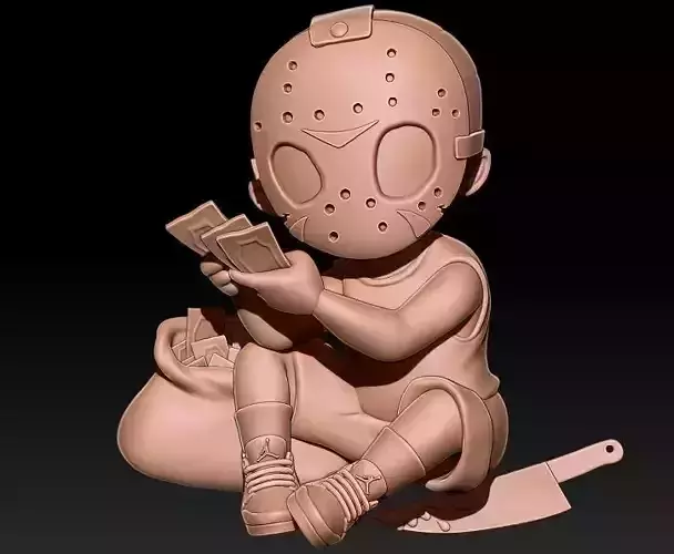 Killer Cartoon Boy 3D print model
