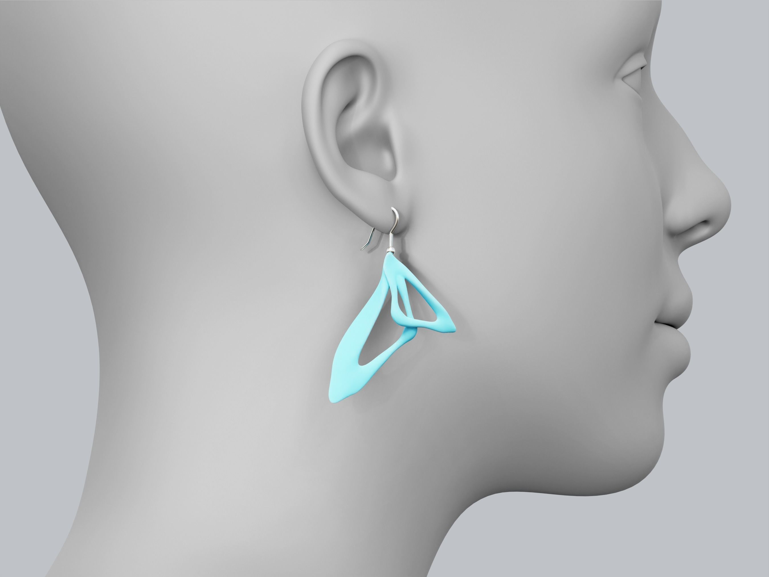 ABSTRIS Earrings 3D Model for 3D Printing STL file 3D print model_2