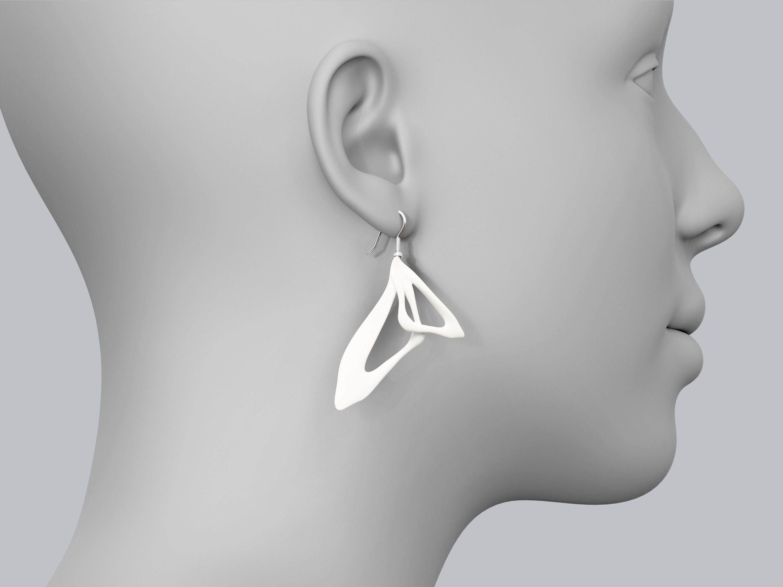 ABSTRIS Earrings 3D Model for 3D Printing STL file 3D print model_6