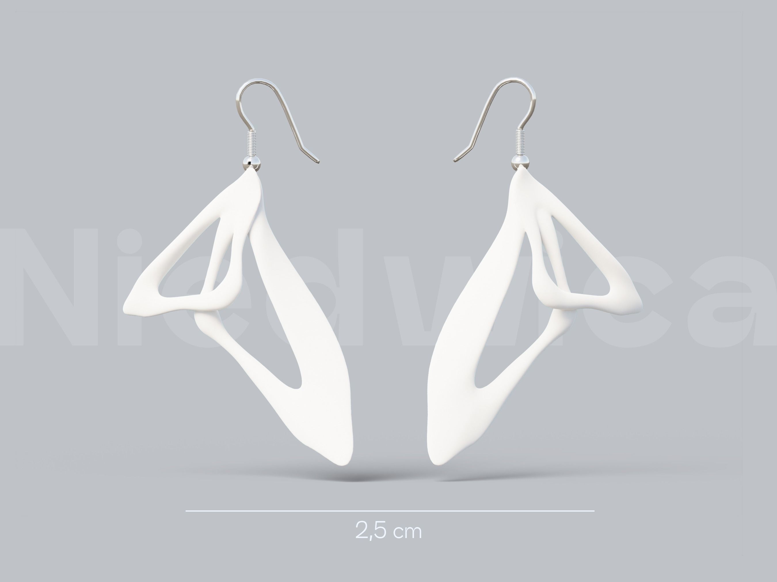 ABSTRIS Earrings 3D Model for 3D Printing STL file 3D print model_5