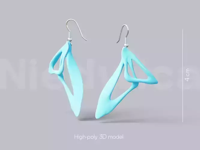 ABSTRIS Earrings 3D Model for 3D Printing STL file 3D print model ABSTRIS Earrings 3D Model for 3D Printing STL file 3D print model