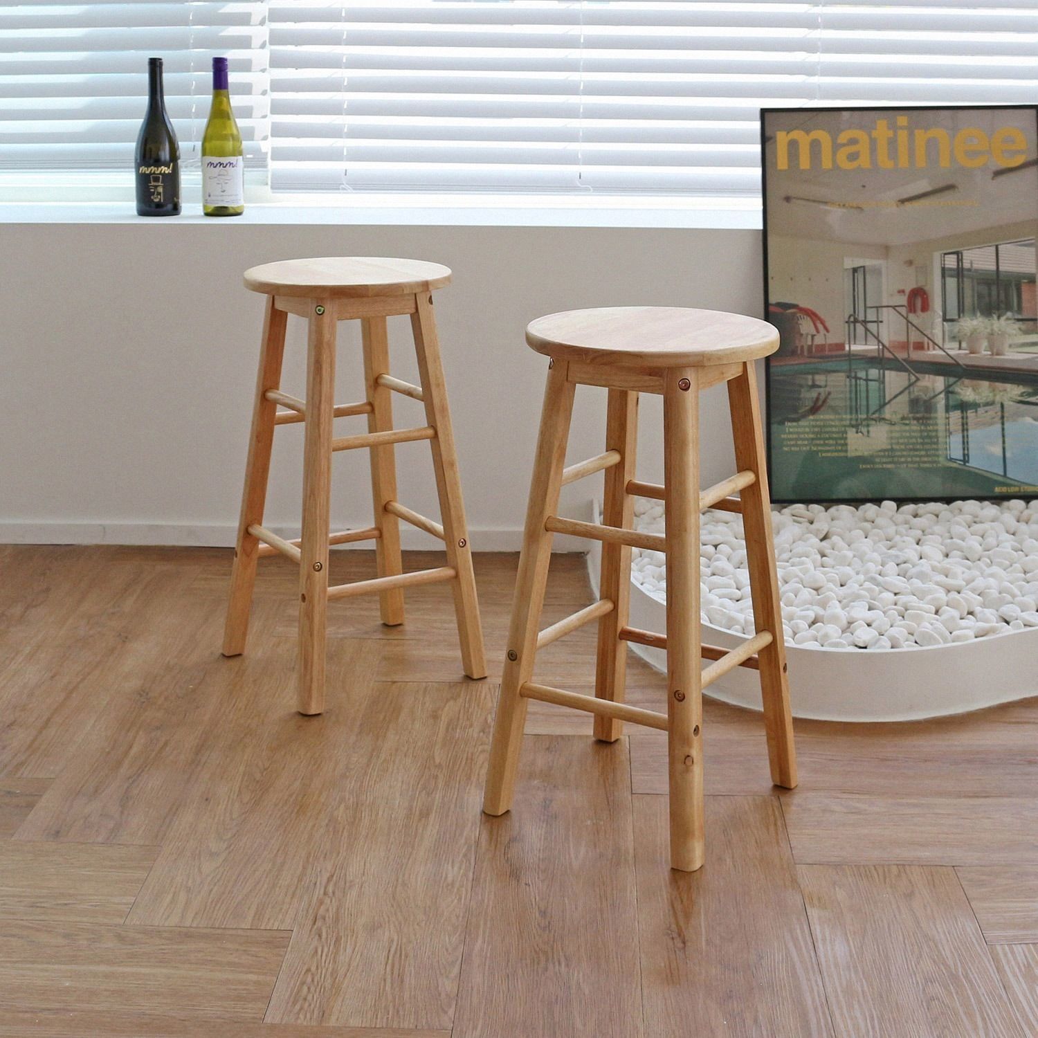 home bar chair circular bar stool 3D model_1