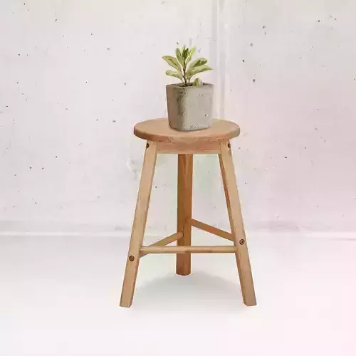 Solid wood 450 stool
