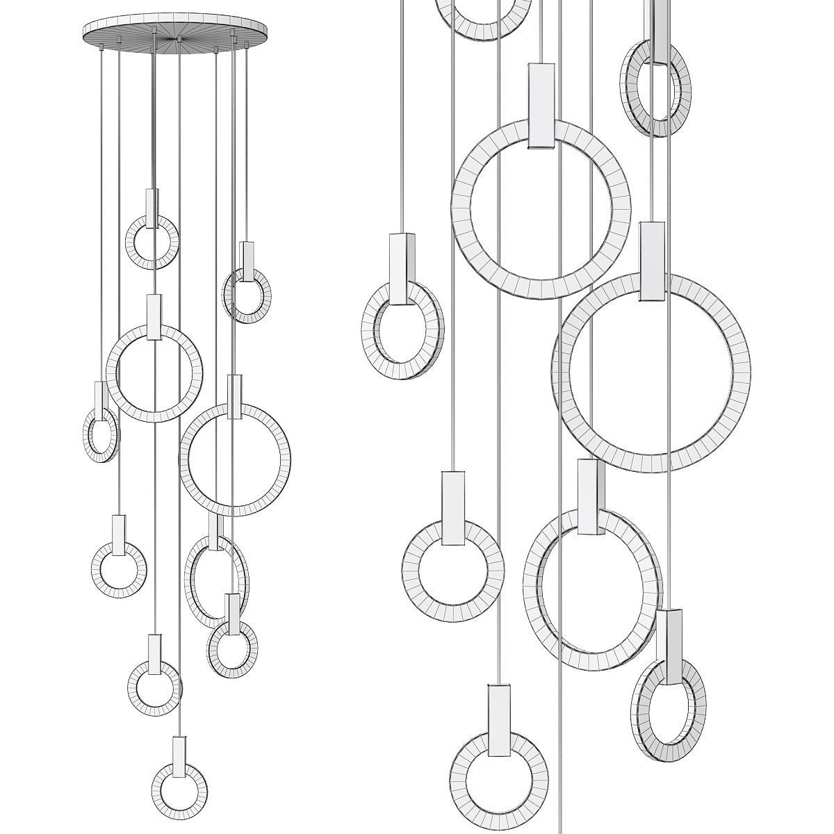 Hanging Ring Light 3D model_4