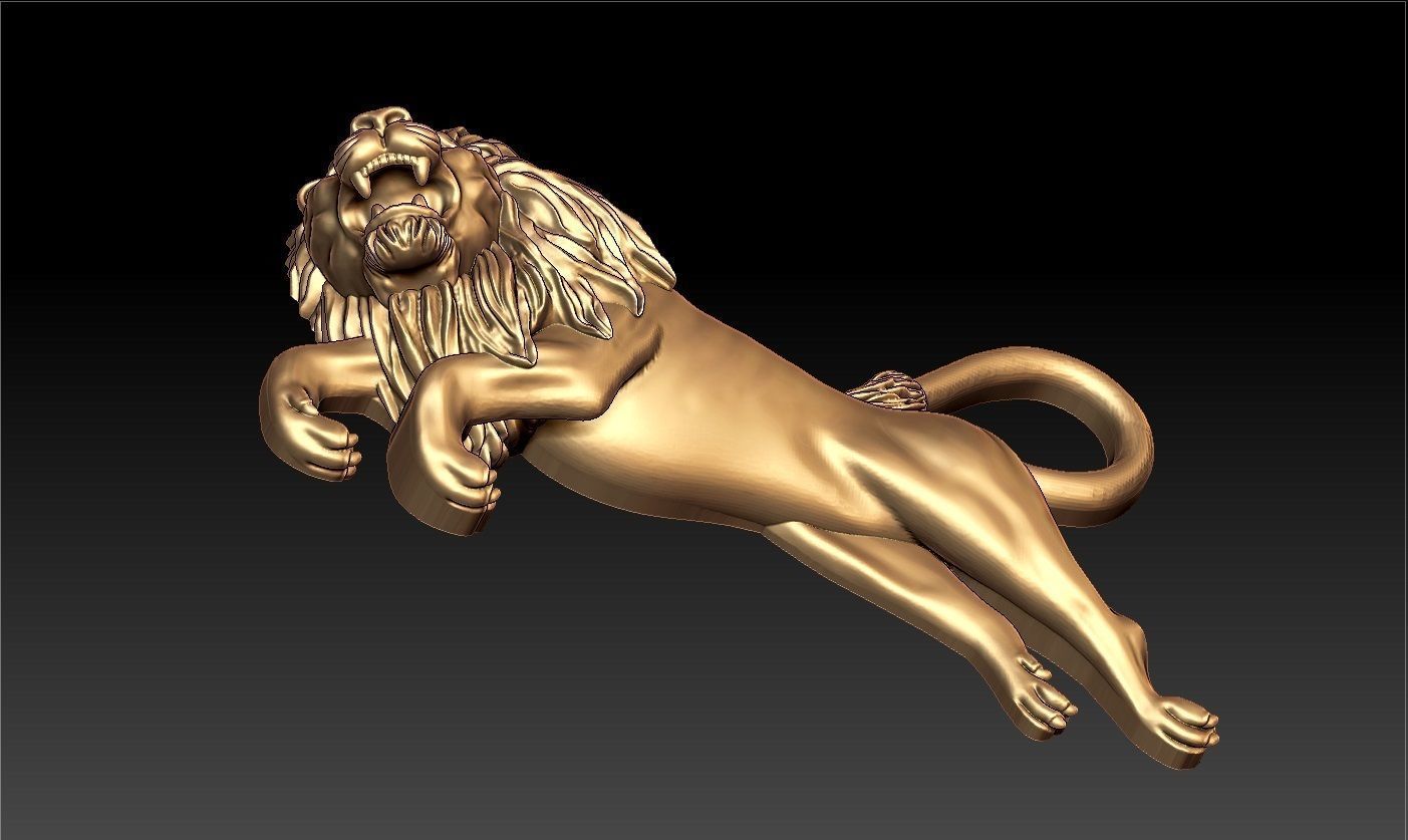 LION PENDENT 3D print model_6