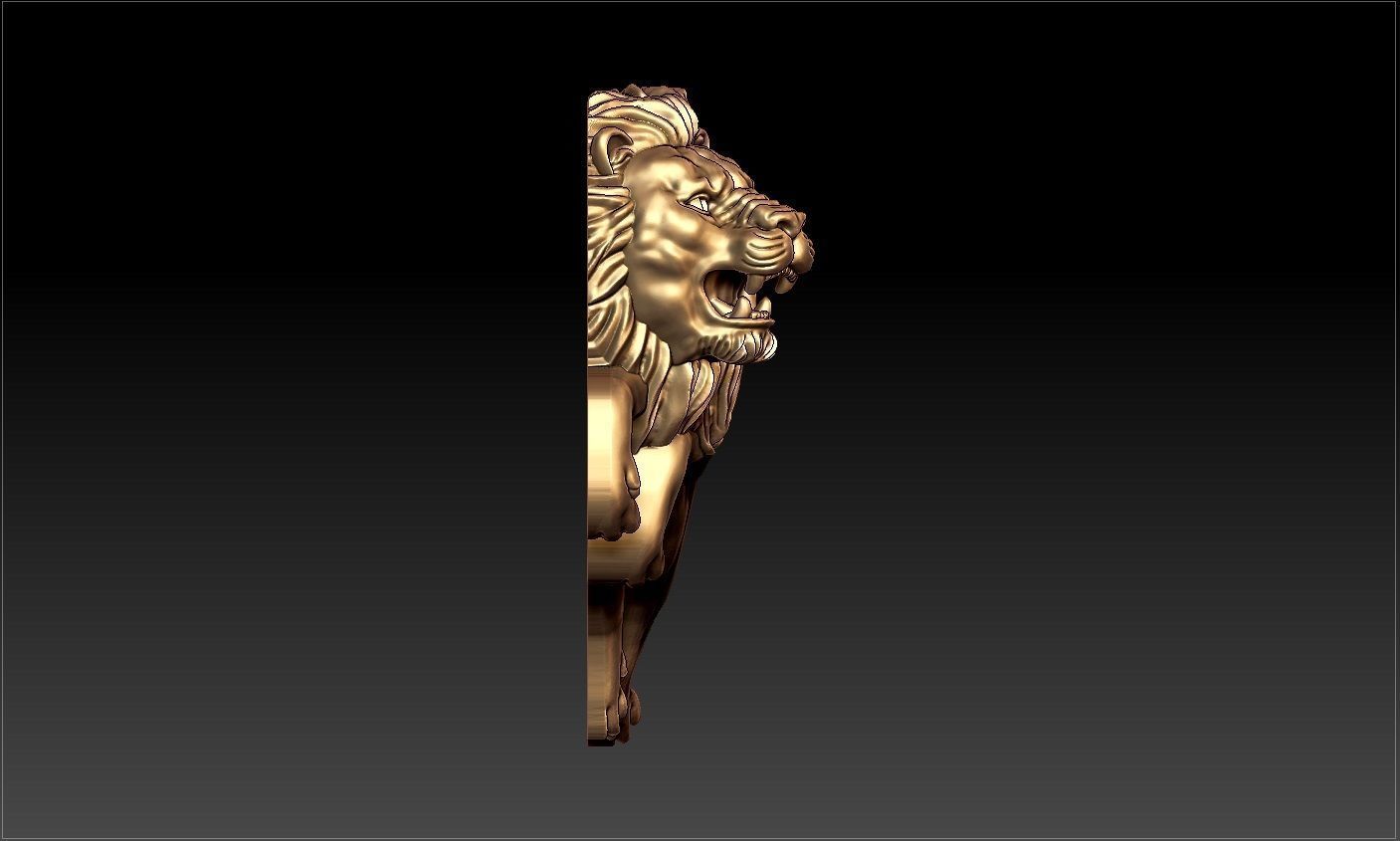 LION PENDENT 3D print model_5