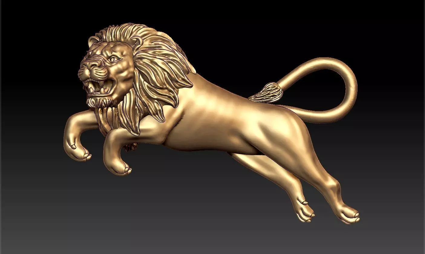 LION PENDENT 3D print model_0