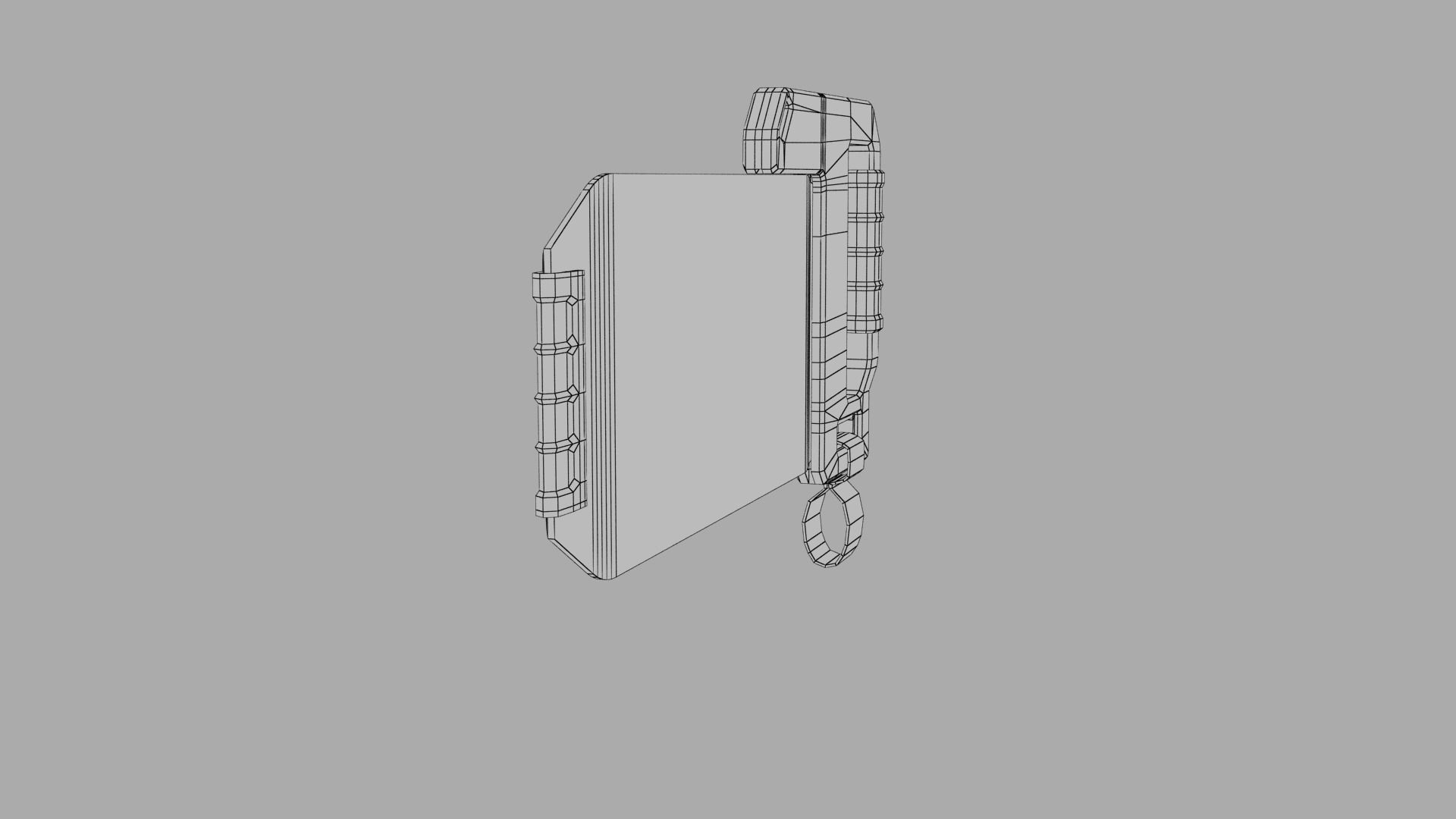 Sci-fi TouchPad5 Low-poly 3D model_15