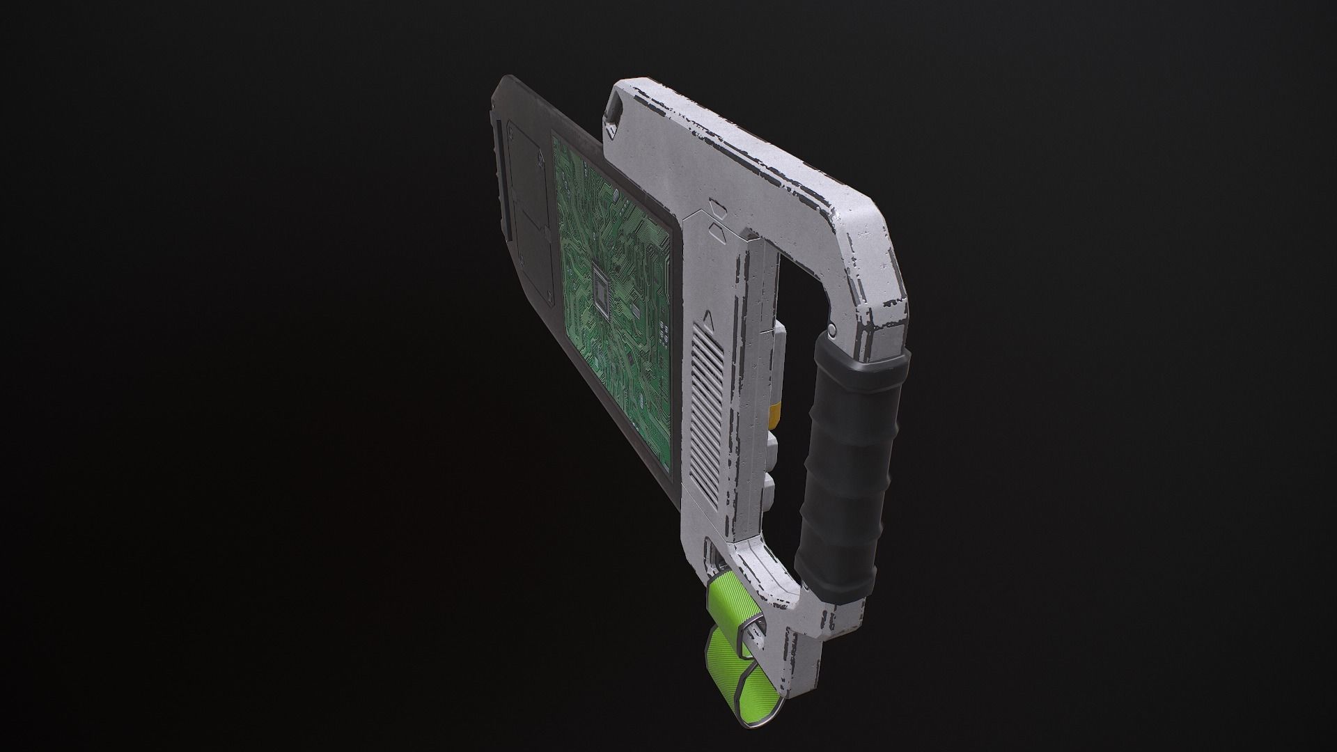 Sci-fi TouchPad5 Low-poly 3D model_7