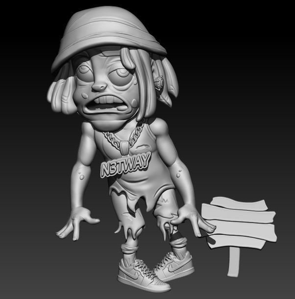 Zombies  3D print model_3