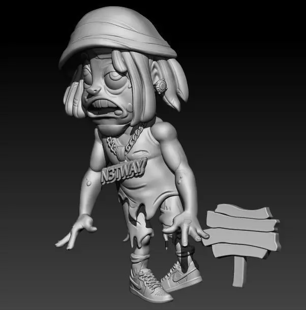 Zombies  3D print model_0