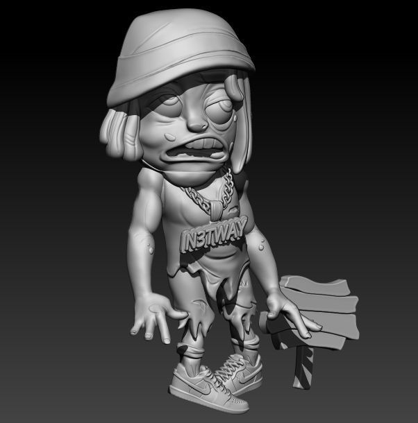 Zombies  3D print model_1