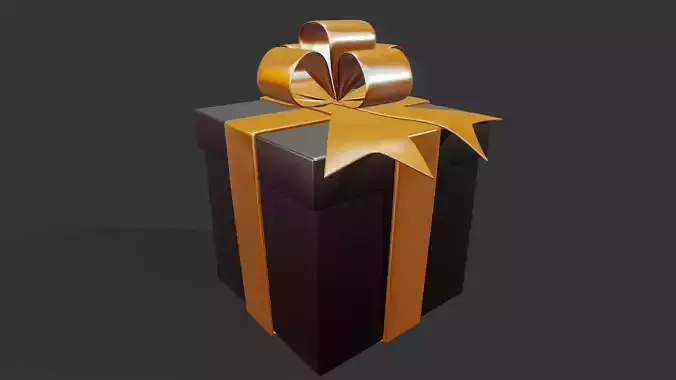 Gift Box - Tutorial Included 3D model